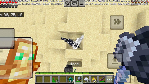 how to use the Ender Pearl, Breeze and Mace together on Minecraft Pocket Edition