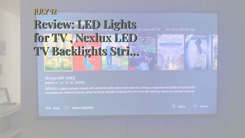 Review: LED Lights for TV , Nexlux LED TV Backlights Strip Lights for TV/Monitor Backlight 8.2f...