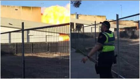 Dramatic gas explosion in Melbourne mall