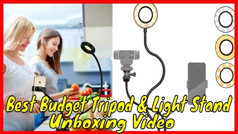 Unboxing a Tencro Webcam Light Stand for Live StreamMakeup