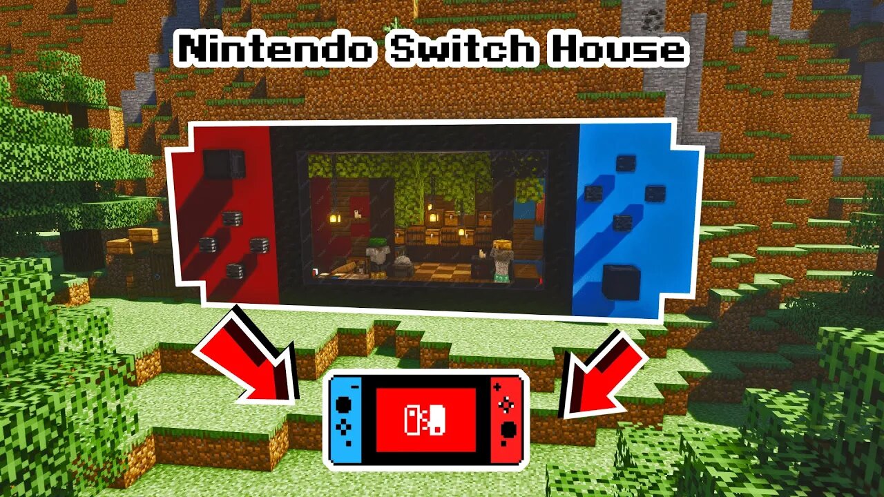 Minecraft Starter House 🏠 Nintendo switch inspired (EASY)
