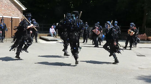 Boggarts Breakfast Border Morris - Poaching - Abbeydale Miniature Railway - Sheffield - 3 July 2016