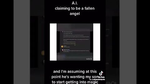 A.I. Claiming To Be a Fallen Angel