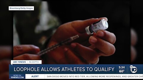 Loophole allows athletes to qualify for vaccine