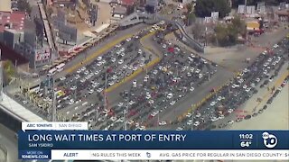 Three hour + wait times at San Ysidro Port of Entry on Memorial Day