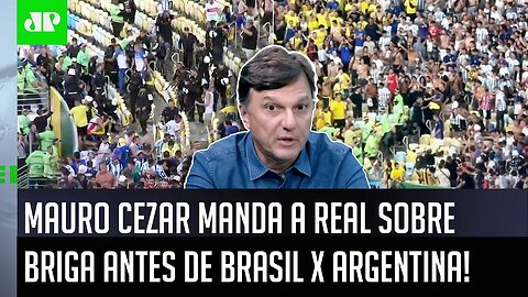 "É UMA VERGONHA!" BRIGA e PANCADARIA em Brasil x Argentina atrasam jogo, e Mauro Cezar MANDA A REAL!