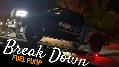 Break Down | Fuel Pump Test | Engine Cranks But Wont Start