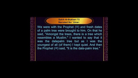 English Hadith Series - Hadith No 72 - Sahih Bukhari #shorts