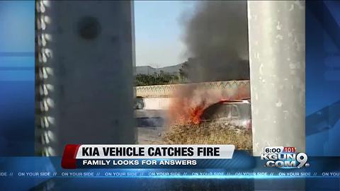 Marana woman says daughter's KIA Sorento burst into flames