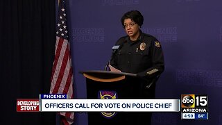 Officers call for vote on Phoenix Police Chief Jeri Williams