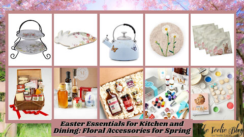 Easter Essentials for Kitchen and Dining: Floral Accessories for Spring