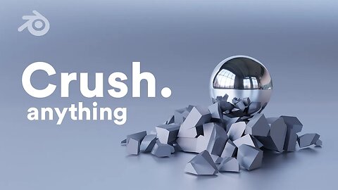 BLENDER 3D Simulation Physics | Cracking a Cube with a Sphere