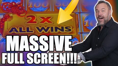 INSANE!!! MASSIVE FULL Screen JACKPOT on Mighty Cash!! High Limit Slot Machine