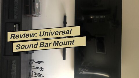 Review: Universal Sound Bar Mount Brackets Wall Mount Shelf for Samsung, Sony, LG, JBL, Polk Au...