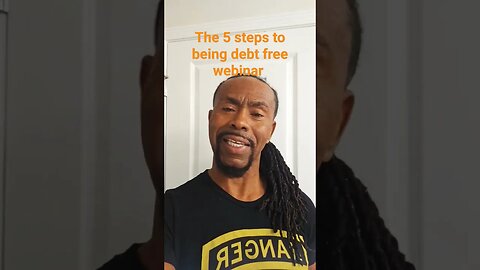 five steps to being debt free webinar