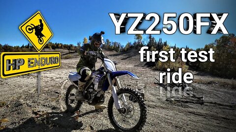 Yamaha YZ250fx first dirt bike test ride