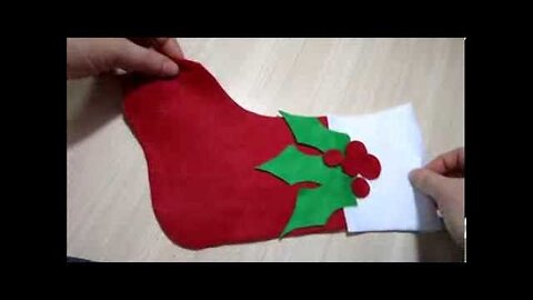 Christmas Craft Ideas - How To Make A Christmas Stocking EASY EASY EASY