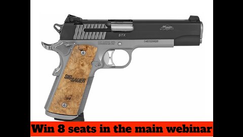 SIG SAUER 1911 STX FULL SIZE PISTOL MINI #2 FOR 8 SEATS IN THE MAIN WEBINAR