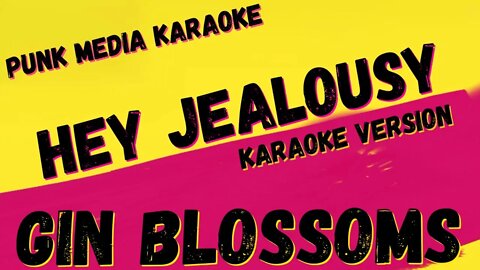 GIN BLOSSOMS ✴ HEY JEALOUSY ✴ KARAOKE INSTRUMENTAL ✴ PMK