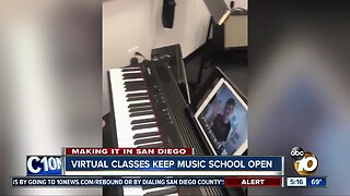 Virtual classes keep music school open