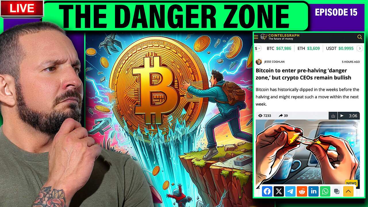 Bitcoin Enters The Pre Halving Danger Zone Blackrock Leak Larry