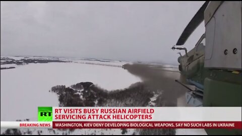 RT VISITS AIRFIELD SERVICING RUSSIAN ATTACK HELICOPTERS C07