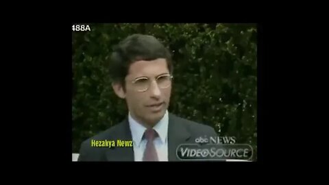 Archival Footage of Anthony Fauci speaking about how AIDS can be transmitted.