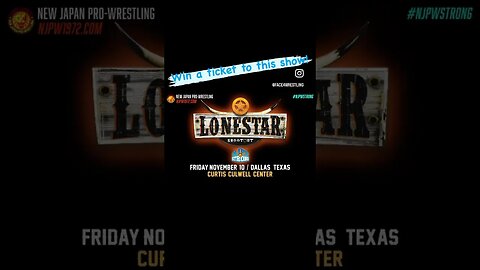 Win a ticket to #njpw here in Texas!