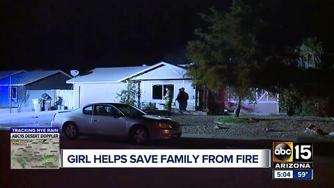 11-year-old girl warns family of house fire in Peoria