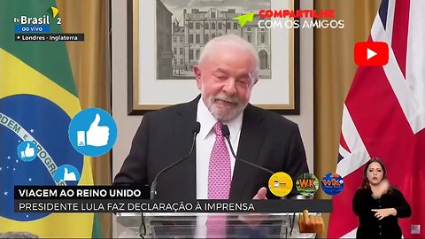 Após coroação do Rei Charles III, Lula Responde a imprensa | Londres 06/05/2023