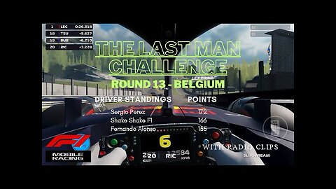 THE LAST MAN CHALLENGE | Round 13- BELGIUM | F1 MOBILE RACING 2023