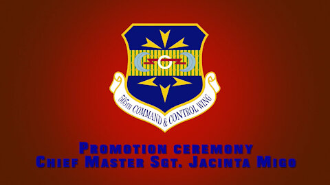 Chief Master Sergeant Jacinta Migo's Promotion Ceremony