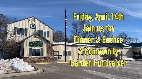 Dinner & Euchre Community Garden Fundraiser Promo