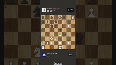 Day 26 Of Bullet Chess Until 1000 ELO | #shorts #bulletchess #pengi