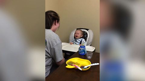 Baby Loves Mom's Flying Hair