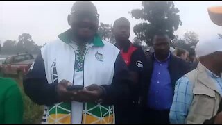 Gauteng Premier David Makhura queues to vote in Centurion (UEv)