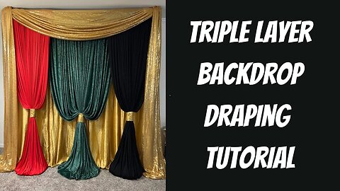 Triple Layer Backdrop | Black History Month Decor