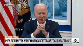 Biden Blames Companies for Increase in Meat Prices