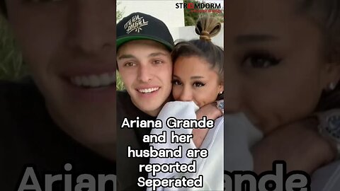 BREAKING: Ariana Grande and her husband has separated - TMZ #shorts #streamdormnews