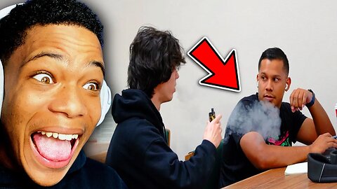 Vaping in the Library Prank! | Tsj Reacts