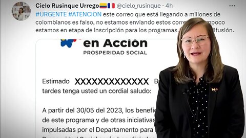 🛑Directora de Prosperidad SOCIAL advierte sobre estafas y engaños en procesos de inscripción👇👇