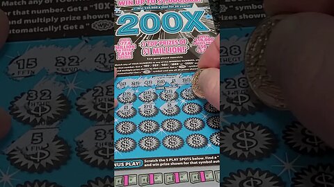 BIG WINNING Scratch Off $20 Lottery Ticket!!