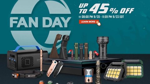 Olight O Fan Sale September 20-23 Upto 45% off