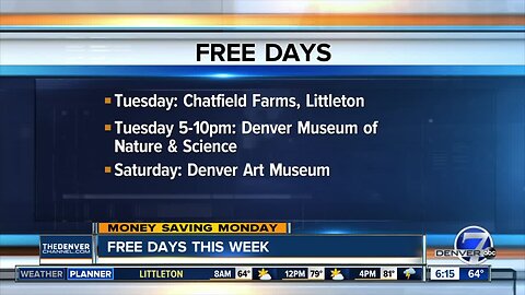 Money Saving Monday: Free things to do this week