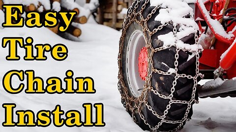 How To Install Tire Chains On Your Riding Mower. Step By Step!