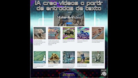 #IA de #Meta que hace videos #MakeAVideo