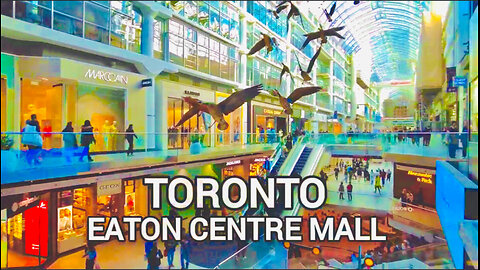 Beautiful city 🌃 TORONTO EATON CENTRE MALL