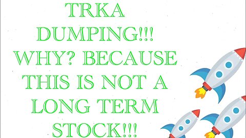 TRKA JUST DUMPED + WHAT HAPPENED + IS THE HYPE DEAD + WHERE ARE THE LONG TERM INVESTORS (lol)