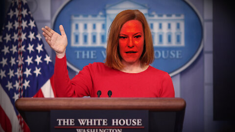 Furious Jen Psaki Storms Out of Press Conference Maskless