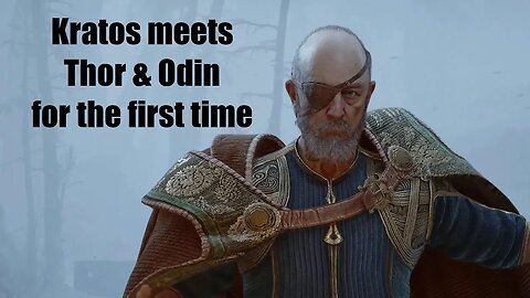 GOD OF WAR RAGNAROK PS5 NEW GAME+ - Kratos meets Thor & Odin for the first time (4K)